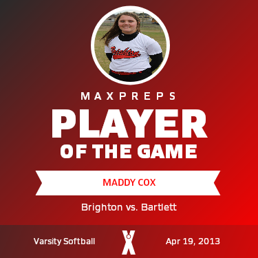 #23 Maddy Cox Player of the Game badge