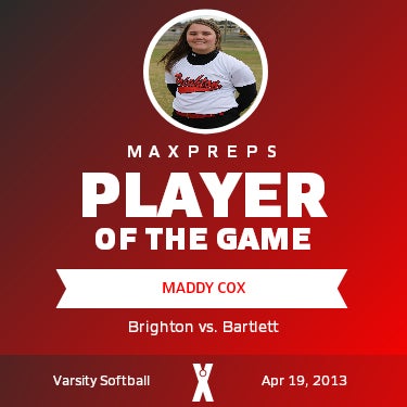 #23 Maddy Cox Player of the Game badge