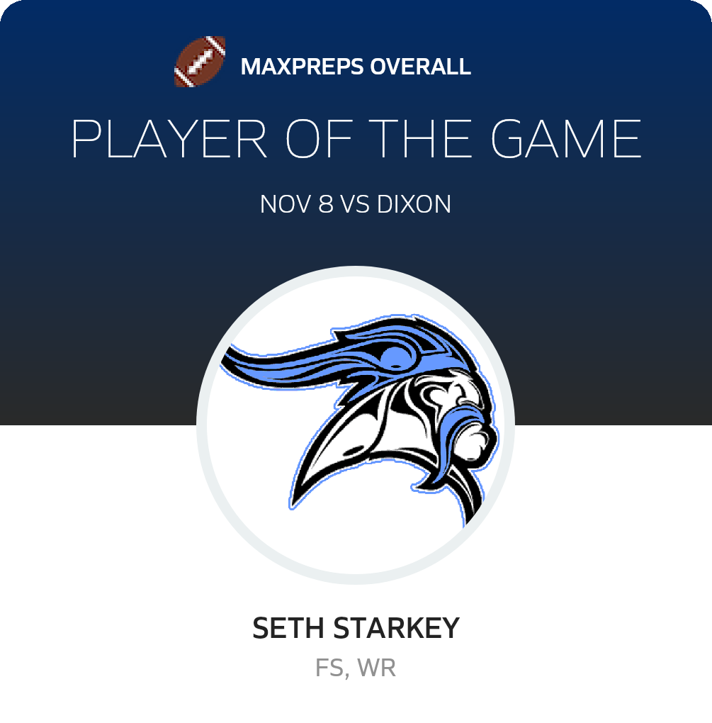 #6 Seth Starkey Player of the Game badge