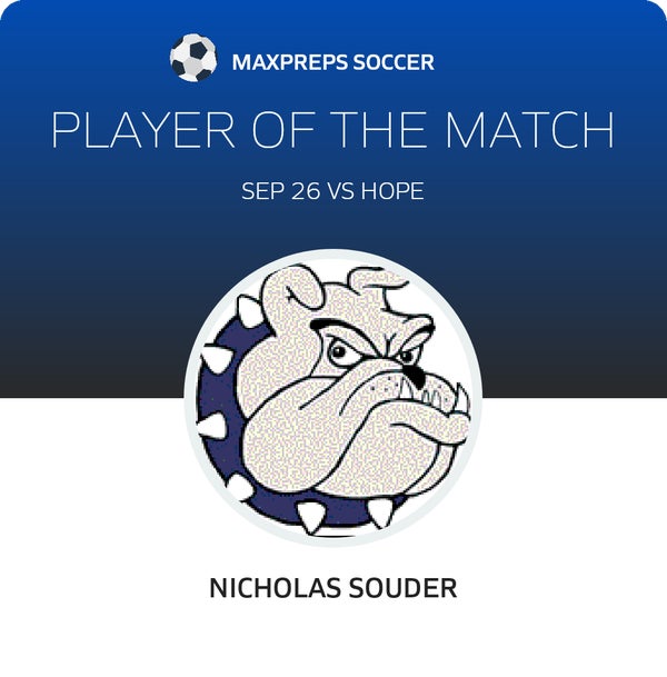 #7 Nicholas Souder Player of the Game badge