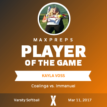 #7 Kayla Voss Player of the Game badge