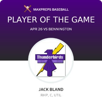 #8 Jack Bland Player of the Game badge