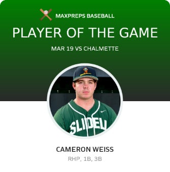 #17 Cameron Weiss Player of the Game badge