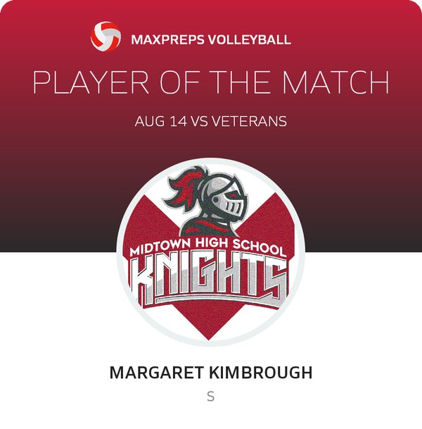 #6 Margaret Kimbrough Player of the Game badge