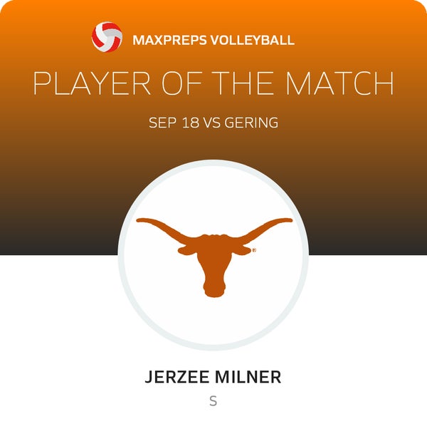#11 Jerzee Milner Player of the Game badge
