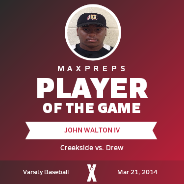 #3 John Walton IV Player of the Game badge