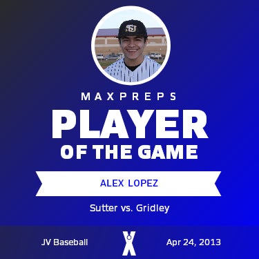 #6 Alex Lopez Player of the Game badge