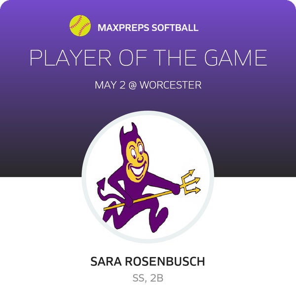 #10 Sara Rosenbusch Player of the Game badge