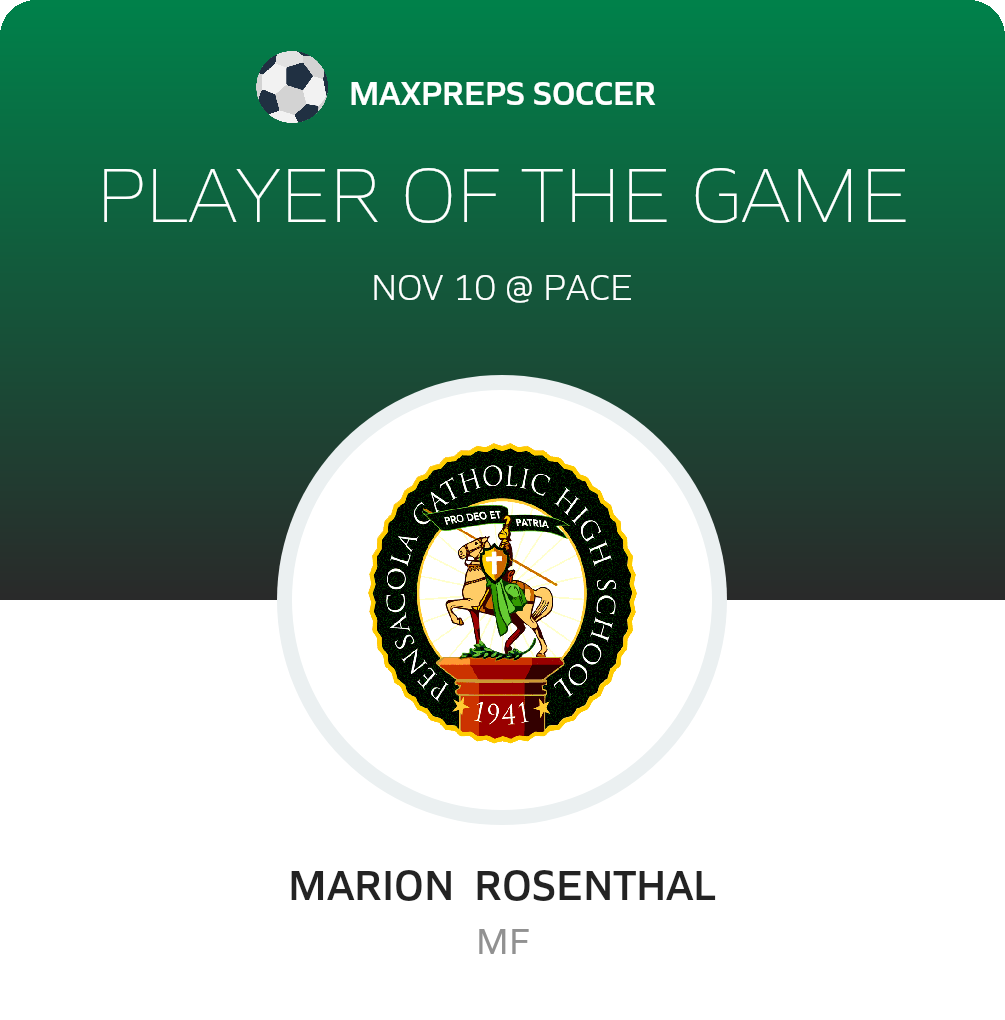 #16 Marion Rosenthal Player of the Game badge