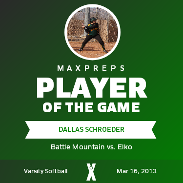 #21 Dallas Schroeder Player of the Game badge