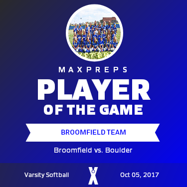 Broomfield Team Player of the Game badge