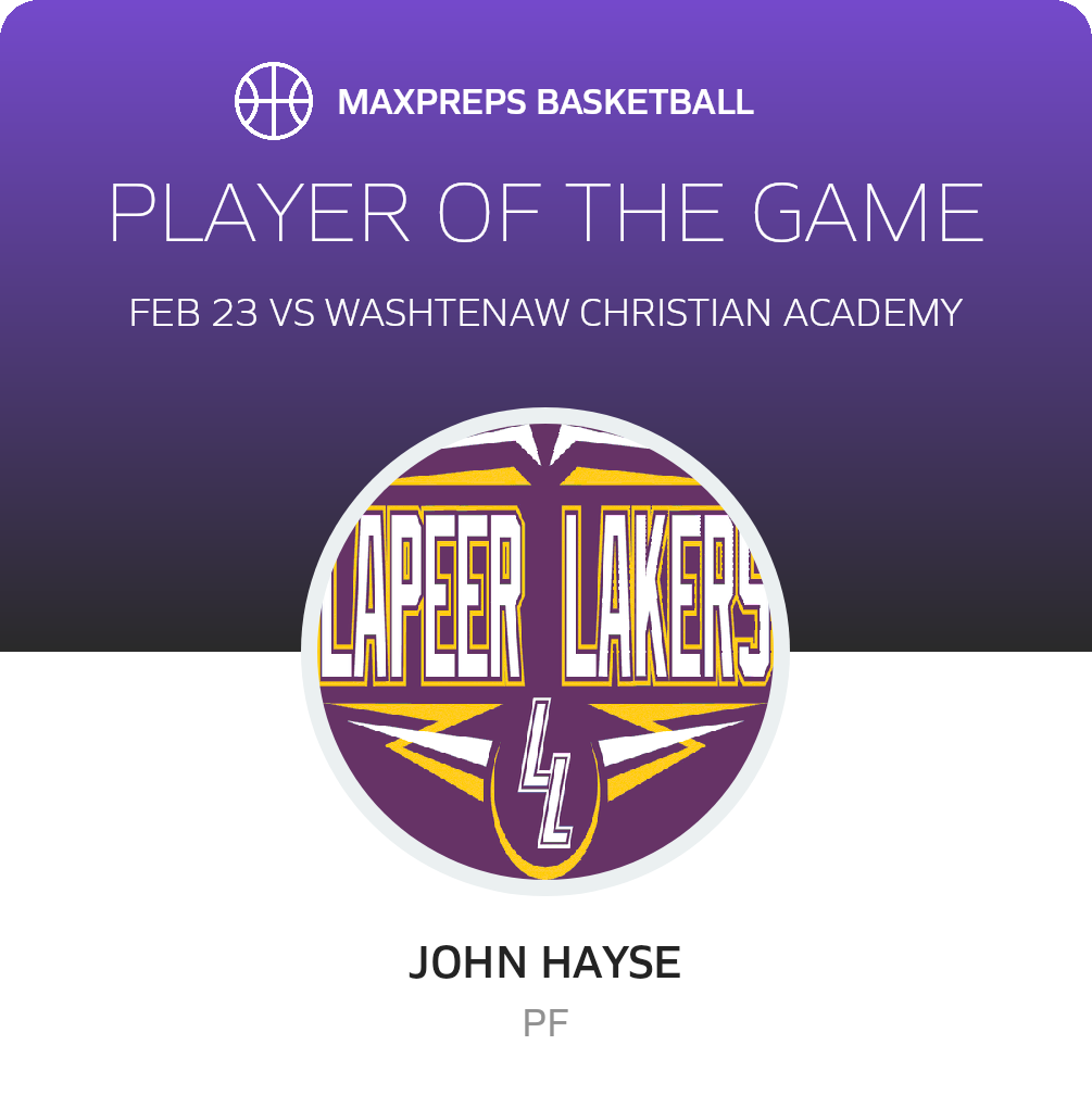 Washtenaw Christian Academy vs Lapeer Lakers Homeschool | Basketball | 2/23