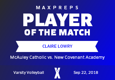 #21 Claire Lowry Player of the Game badge