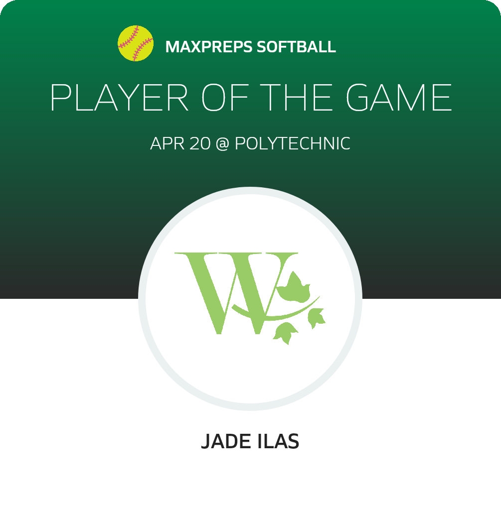 #11 Jade Ilas Player of the Game badge