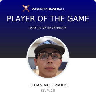#7 Ethan McCormick Player of the Game badge