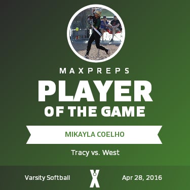 #24 Mikayla Coelho Player of the Game badge
