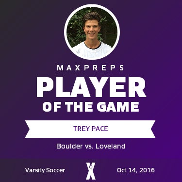 Trey Pace Player of the Game badge