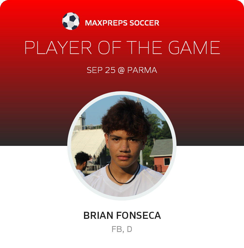 #8 Brian Fonseca Player of the Game badge