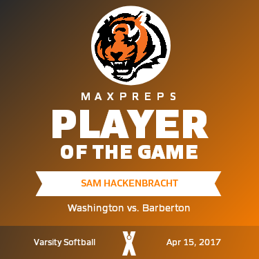 #23 Sam Hackenbracht Player of the Game badge