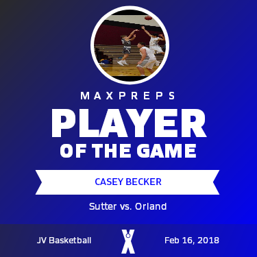 #3 Casey Becker Player of the Game badge