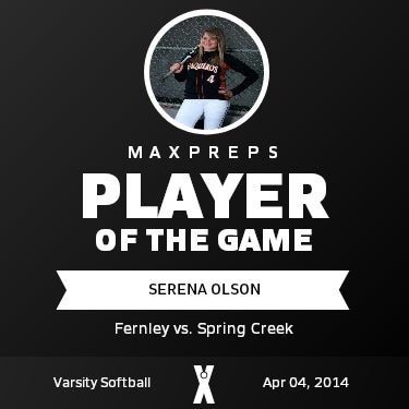 #44 Serena Olson Player of the Game badge