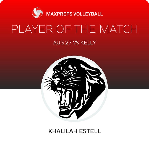 #7 Khalilah Estell Player of the Game badge