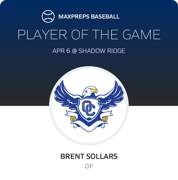 #18 Brent Sollars Player of the Game badge