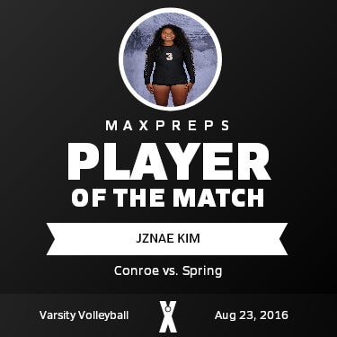 #3 Jznae Kim Player of the Game badge