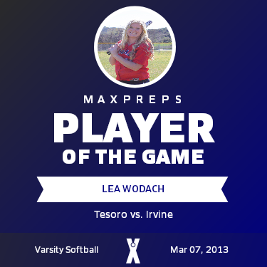 #15 Lea Wodach Player of the Game badge