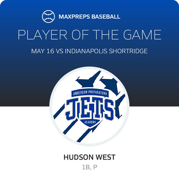 #18 Hudson West Player of the Game badge