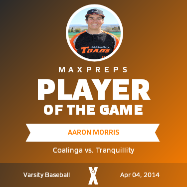 #23 Aaron Morris Player of the Game badge