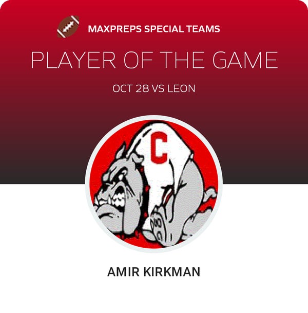 Amir Kirkman Player of the Game badge