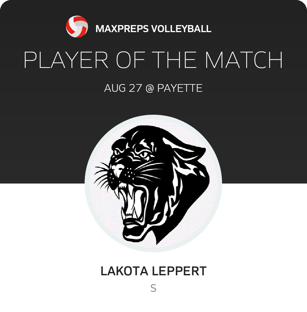 #11 Lakota Leppert Player of the Game badge