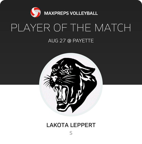 #11 Lakota Leppert Player of the Game badge