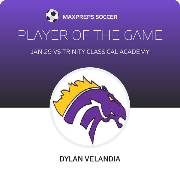 #7 Dylan Velandia Player of the Game badge