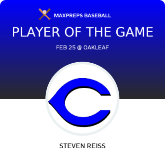#26 Steven Reiss Player of the Game badge