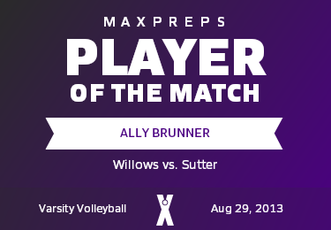 #12 Ally Brunner Player of the Game badge