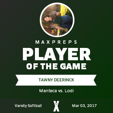 #3 Tawny Deerinck Player of the Game badge