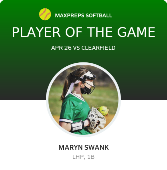 #14 Maryn Swank Player of the Game badge