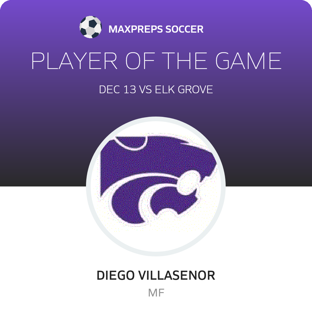 #8 Diego Villasenor Player of the Game badge