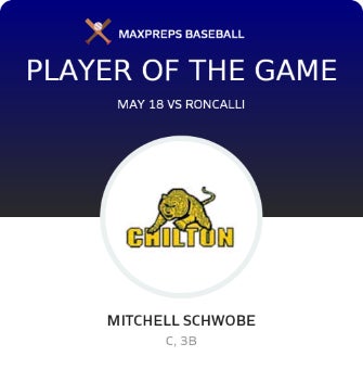 #32 Mitchell Schwobe Player of the Game badge