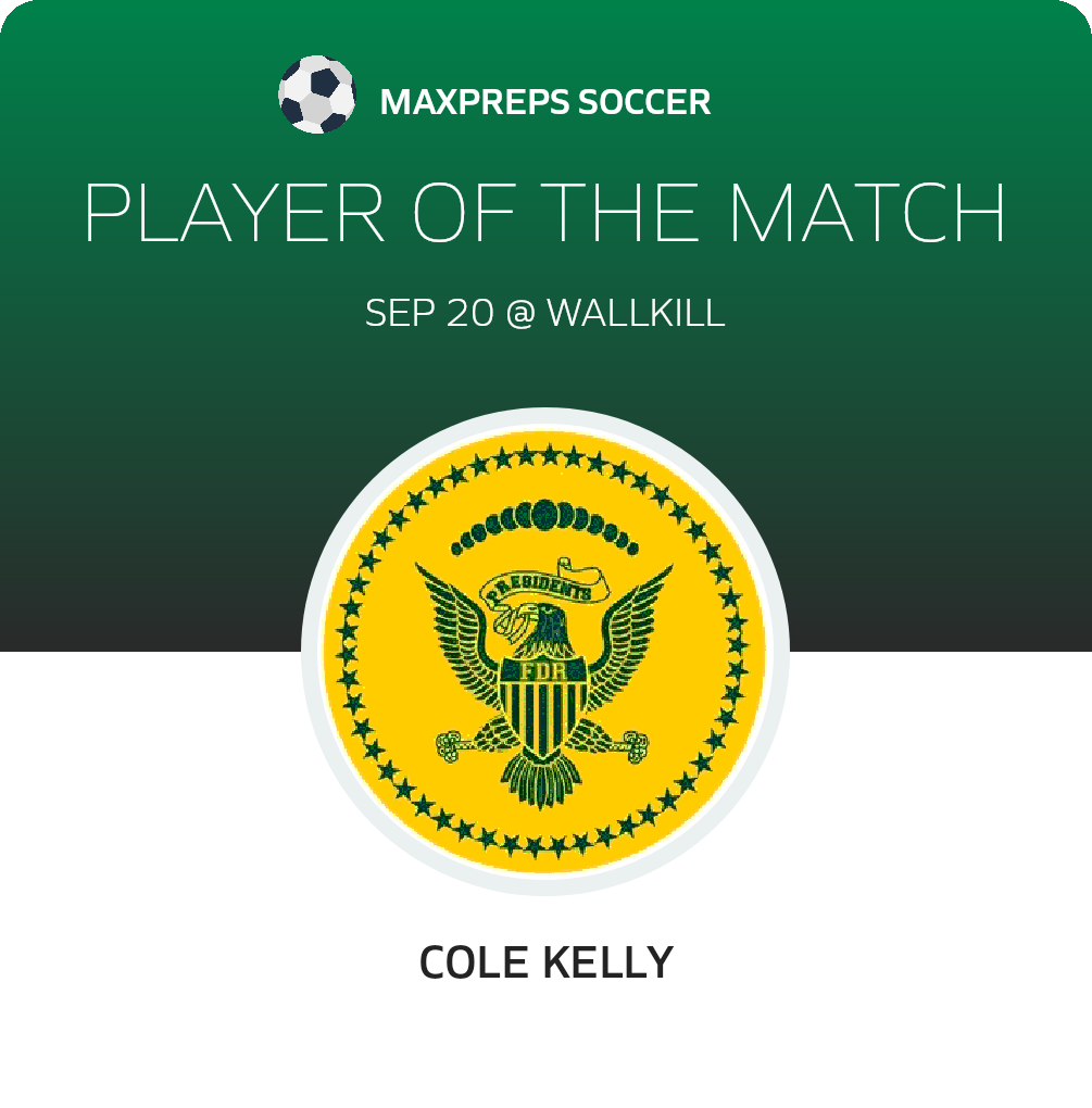 Cole Kelly Player of the Game badge