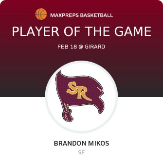 #56 Brandon Mikos Player of the Game badge