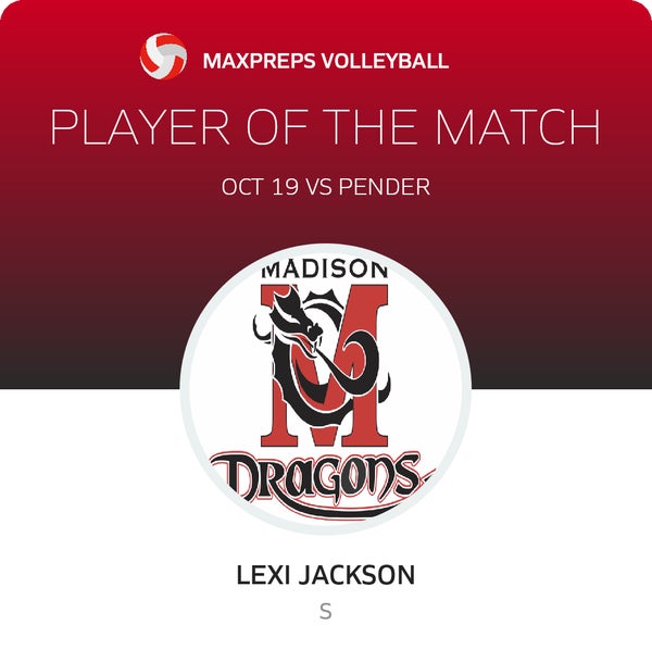 #2 Lexi Jackson Player of the Game badge