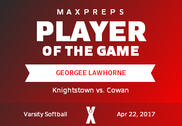 #18 Georgee Lawhorne Player of the Game badge