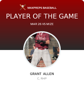 #5 Grant  Allen Player of the Game badge