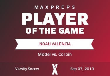 #12 Noah Valencia Player of the Game badge