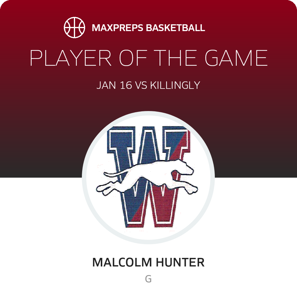 #11 Malcolm Hunter Player of the Game badge
