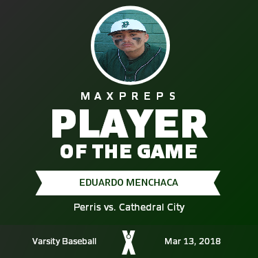 #21 Eduardo Menchaca Player of the Game badge