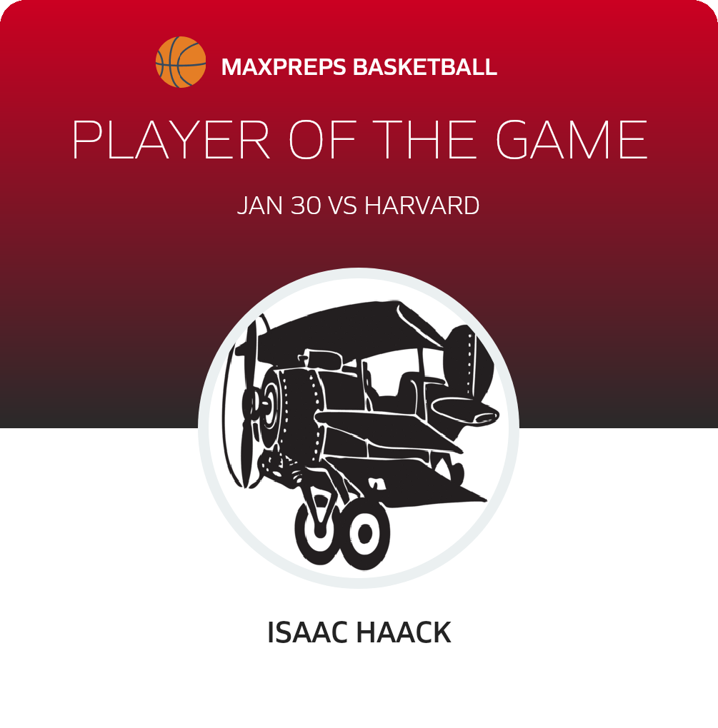 #42 Isaac Haack Player of the Game badge